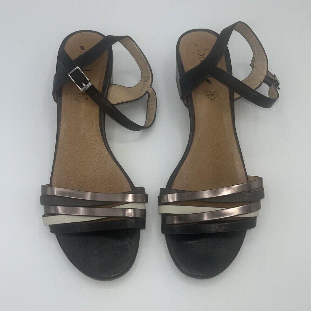 Biala Black ankle strap sandals heels Women Size 40 EU